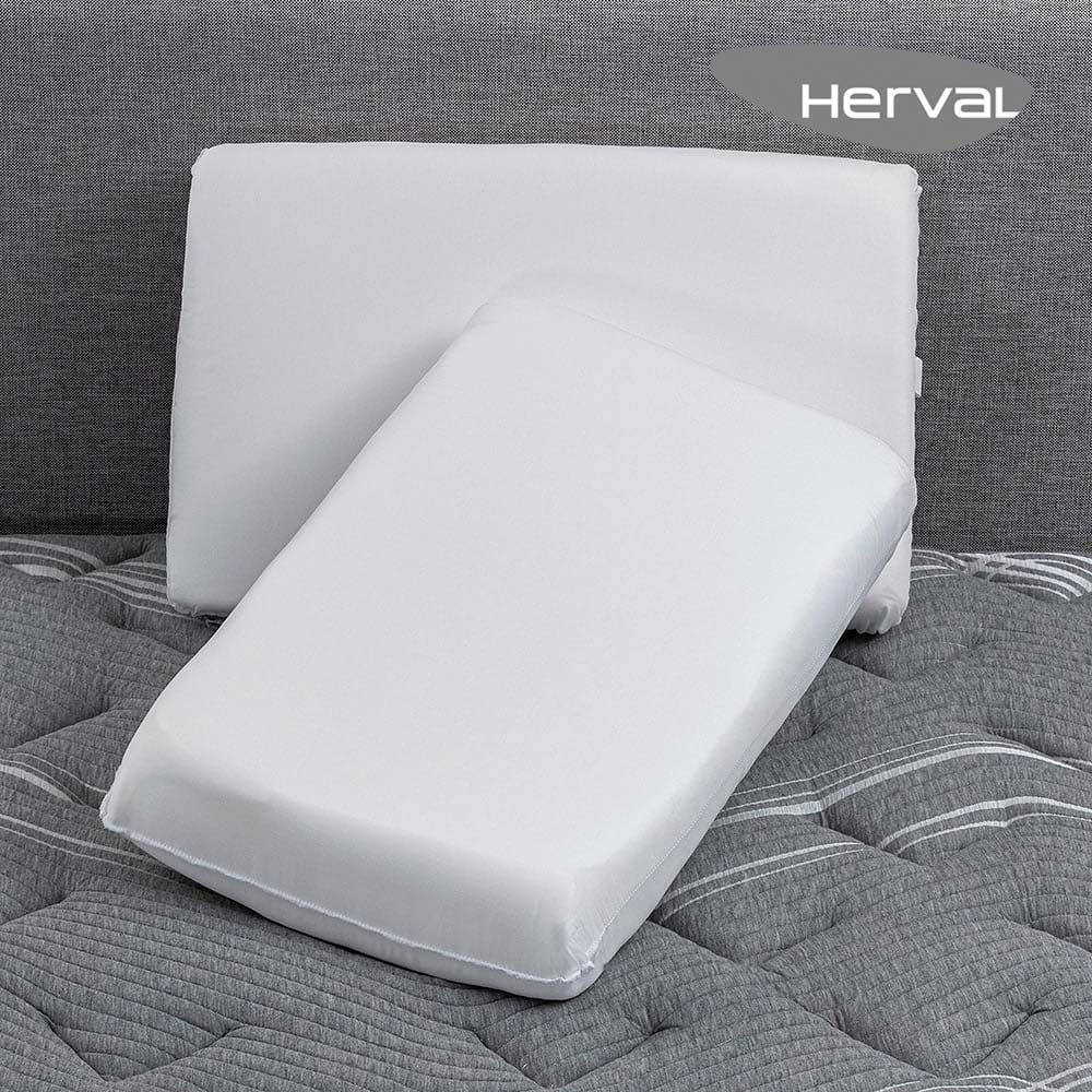 Kit Travesseiro 2 unid. Herval Sonoterapia, Espuma D16, 60x40 cm Kit Travesseiro 2 unid. Herval Sonoterapia, Espuma D16, 60x40 cm