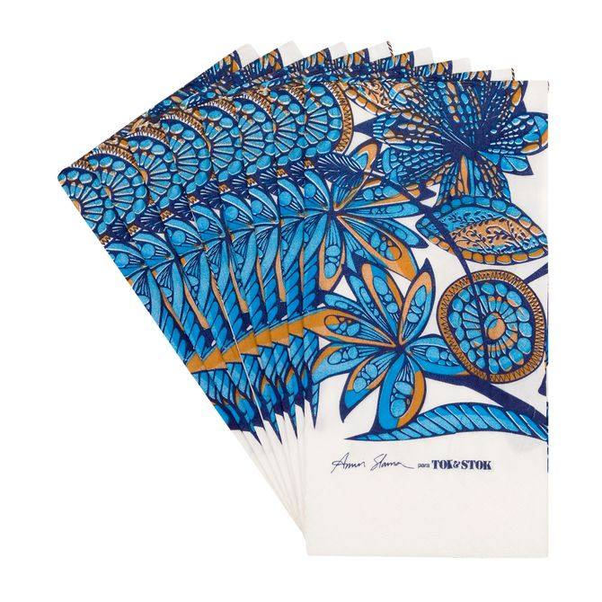 Guardanapo 39 Cmx 39 Cm Pacote Com 20 Peças Mar E Terra Guardanapo 39 Cmx 39 Cm Pacote Com 20 Peças Mar E Terra