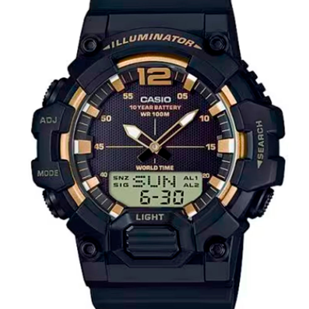 Relógio casio analógico e digital hdc-700-9avdf preto Relógio casio analógico e digital hdc-700-9avdf preto
