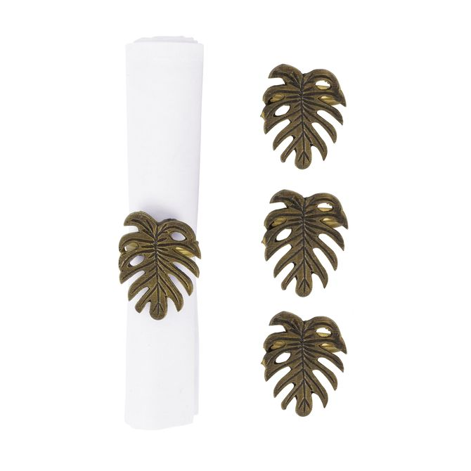 Argola Para Guardanapo Com 4 Folha Nativa Argola Para Guardanapo Com 4 Folha Nativa