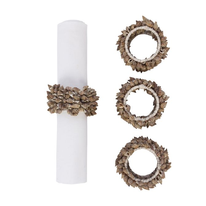 Argola Para Guardanapo Com 4 Conchas Argola Para Guardanapo Com 4 Conchas