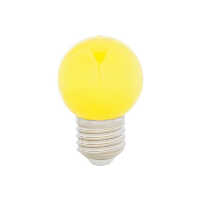 Lâmpada Led Bolinha Amarela 1w E27 220v Taschibra Lâmpada Led Bolinha Amarela 1w E27 220v Taschibra