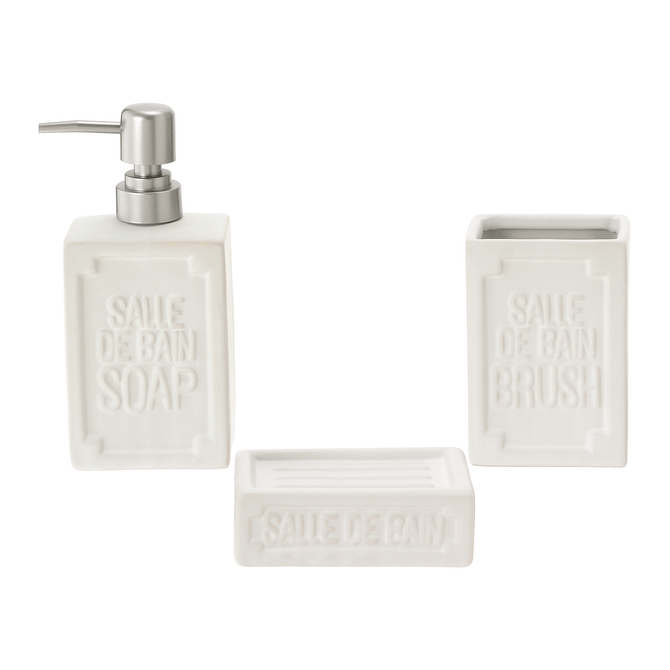 Kit Para Bancada 3 Peças Salle De Bain Kit Para Bancada 3 Peças Salle De Bain