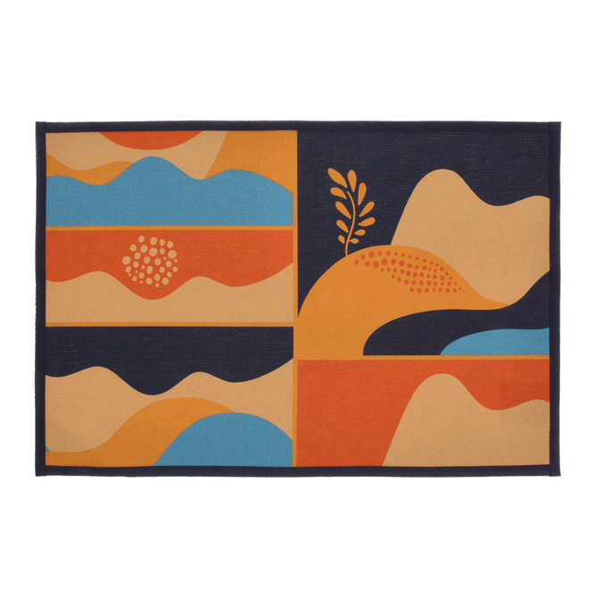 Lugar Americano Dupla-Face Tecido 34 Cm X 50 Cm Mulher Pássaro Lugar Americano Dupla-Face Tecido 34 Cm X 50 Cm Mulher Pássaro