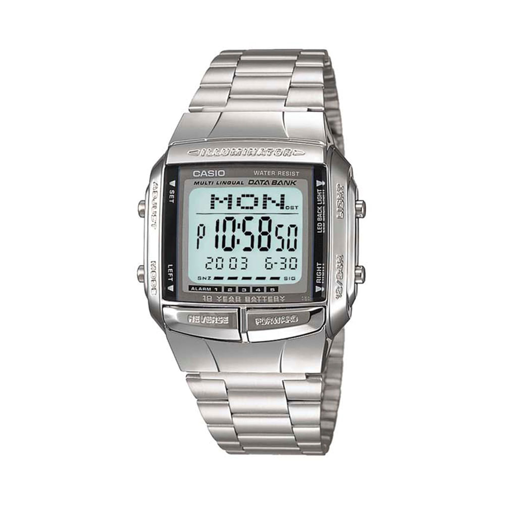 Relógio masculino casio digital db 360 1adf prateado Relógio masculino casio digital db 360 1adf prateado