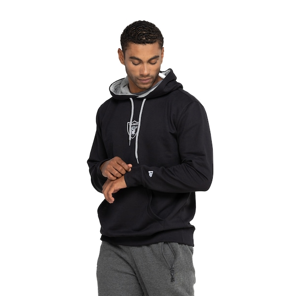 Blusa de Moletom Las Vegas Raiders New Era NFL Masculina com Capuz Básico Sazon Blusa de Moletom Las Vegas Raiders New Era NFL Masculina com Capuz Básico Sazon