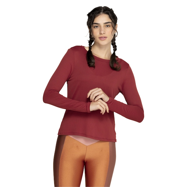Camiseta Feminina Lauf Manga Longa Basic Color Camiseta Feminina Lauf Manga Longa Basic Color