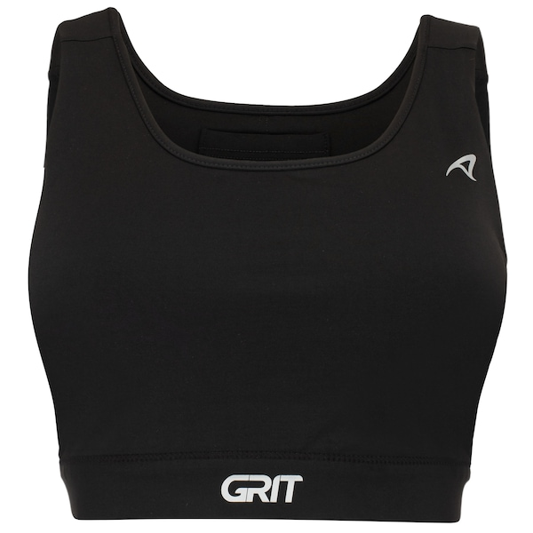 Top Fitness com Bojo Removível Authen Alta Sustentação Grit Bossa Reto com Bolso Ajustável Adulto Top Fitness com Bojo Removível Authen Alta Sustentação Grit Bossa Reto com Bolso Ajustável Adulto