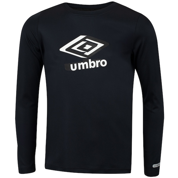Camiseta Juvenil Umbro Manga Longa Basic UV Camiseta Juvenil Umbro Manga Longa Basic UV