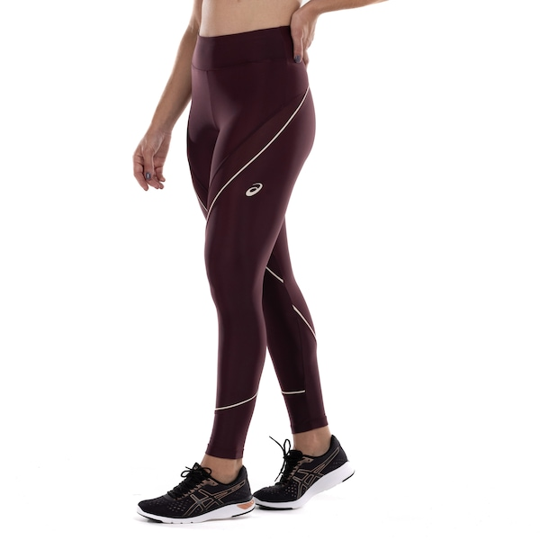 Calça Legging Feminina ASICS Recorte Mesh Calça Legging Feminina ASICS Recorte Mesh