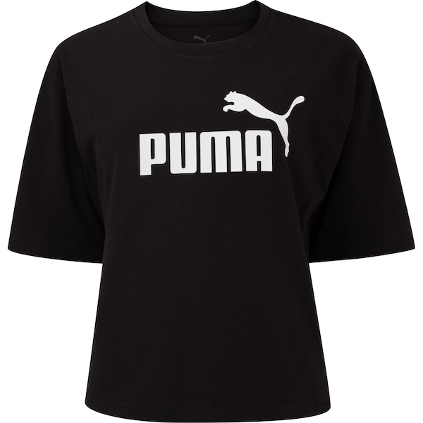 Blusa Cropped Feminina Puma Manga Curta Ess N1 Logo Relaxed Blusa Cropped Feminina Puma Manga Curta Ess N1 Logo Relaxed