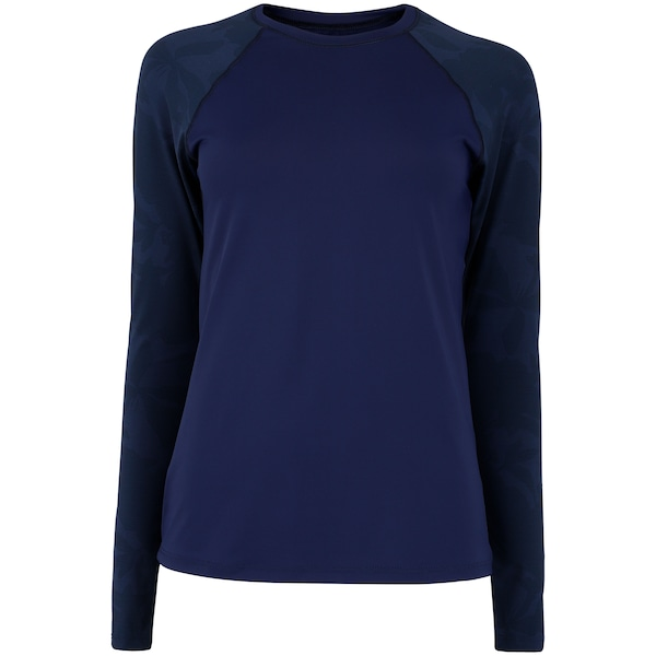 Camiseta Manga Longa Estampada Feminina Oxer com Proteção Solar UV