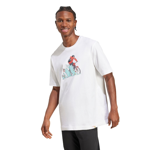 Camiseta adidas Doodle Hunt Bike Masculina Camiseta adidas Doodle Hunt Bike Masculina