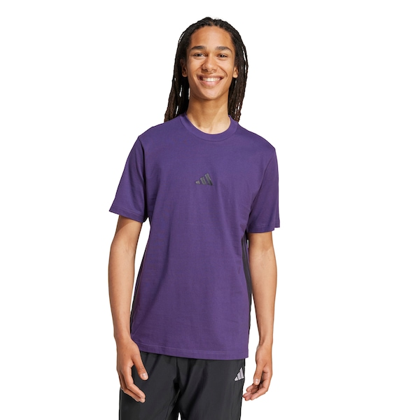 Camiseta Masculina adidas Manga Curta 3 Stripes
