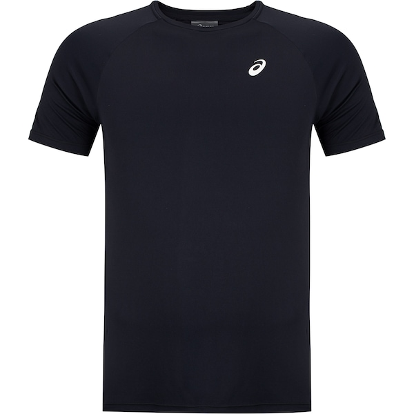 Camiseta ASICS Emblema Racket Masculina Camiseta ASICS Emblema Racket Masculina