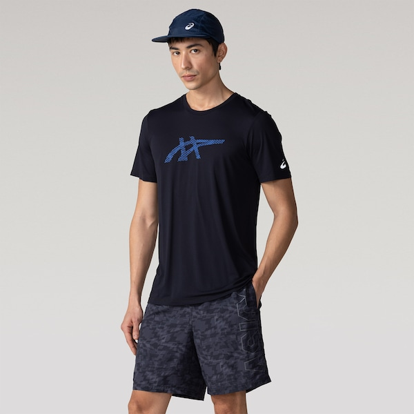 Bermuda Estampa Ar Logo ASICS Masculina Bermuda Estampa Ar Logo ASICS Masculina