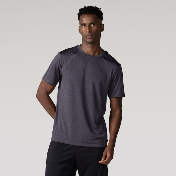 Camiseta Masculina Oxer Manga Curta Média Compressão Flat Mescla Camiseta Masculina Oxer Manga Curta Média Compressão Flat Mescla