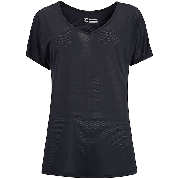 Camiseta Oxer Manga Curta Decote V Básica - Feminina Camiseta Oxer Manga Curta Decote V Básica - Feminina