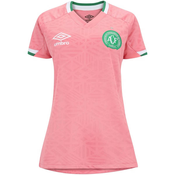 Camisa da Chapecoense 22 Outubro Rosa Umbro - Feminina Camisa da Chapecoense 22 Outubro Rosa Umbro - Feminina