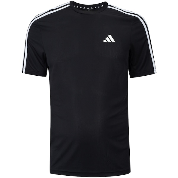 Camiseta Masculina adidas Manga Curta Essentials 3 Listras Camiseta Masculina adidas Manga Curta Essentials 3 Listras