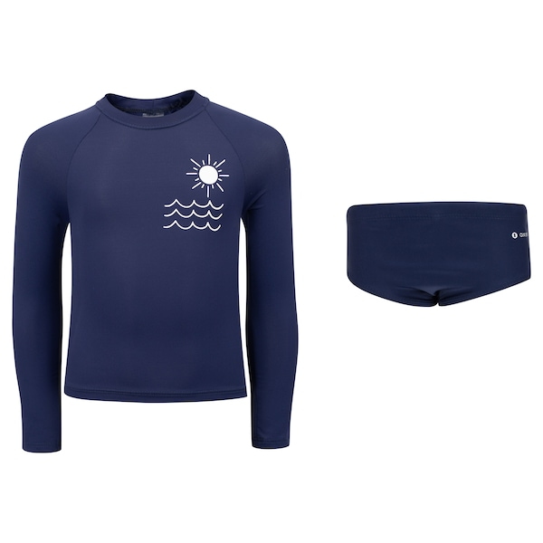 Conjunto Infantil Oxer Camiseta Manga Longa + Sunga com Proteção UV Menino Conjunto Infantil Oxer Camiseta Manga Longa + Sunga com Proteção UV Menino