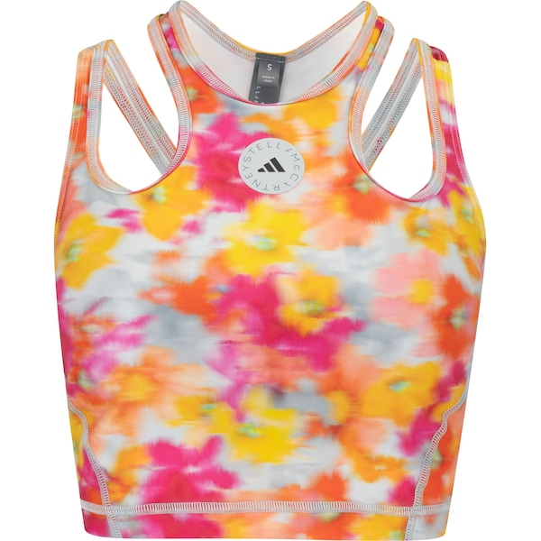 Top Fitness com Bojo adidas Baixa Sustentação Stella McCartney Adulto Top Fitness com Bojo adidas Baixa Sustentação Stella McCartney Adulto