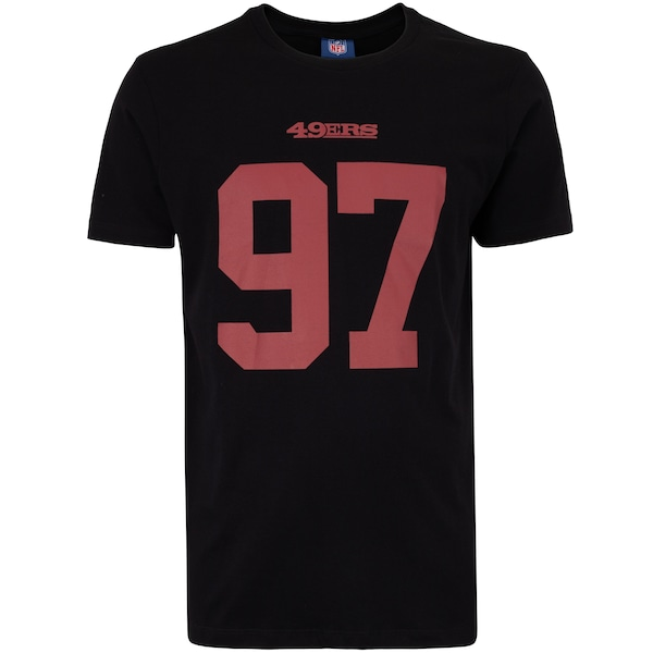 Camiseta do San Francisco 49ers NFL Masculina Player Bosa NF016 Camiseta do San Francisco 49ers NFL Masculina Player Bosa NF016