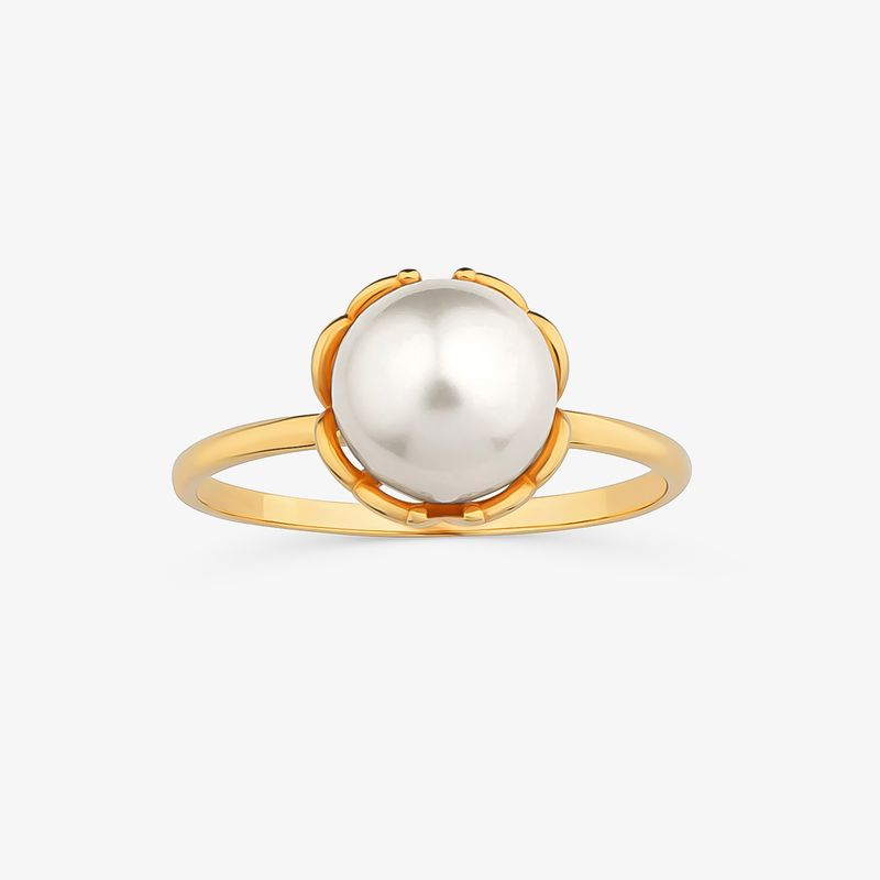 Anel em Ouro Amarelo com Pérola Anel em Ouro Amarelo com Pérola