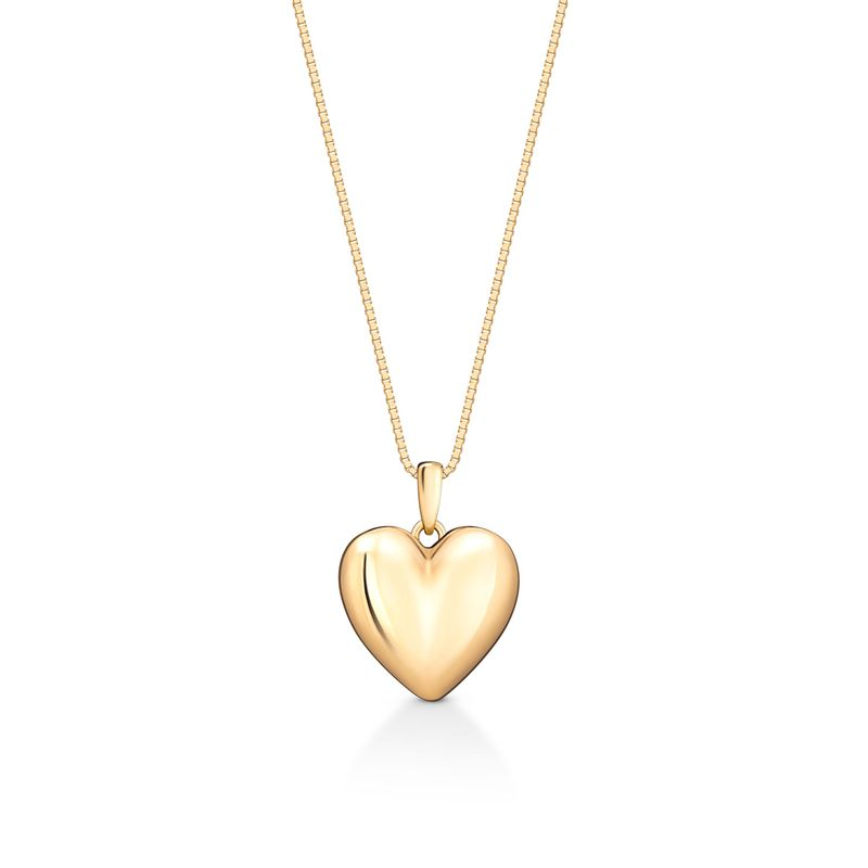 Pingente Coração em Ouro Amarelo 18k Pingente Coração em Ouro Amarelo 18k