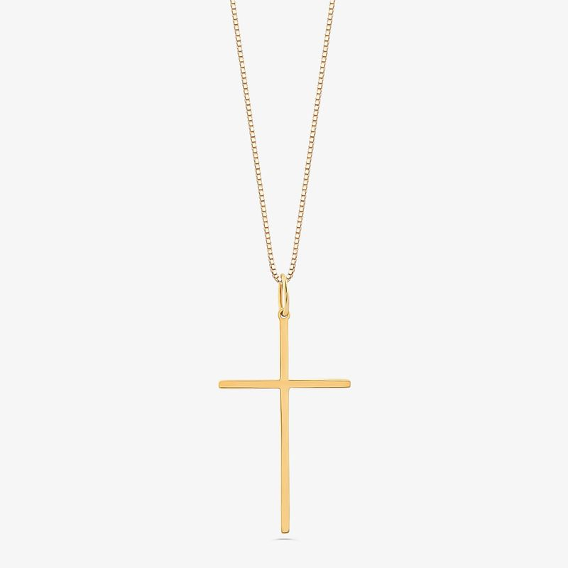 Pingente Cruz em Ouro Amarelo 18k Pingente Cruz em Ouro Amarelo 18k