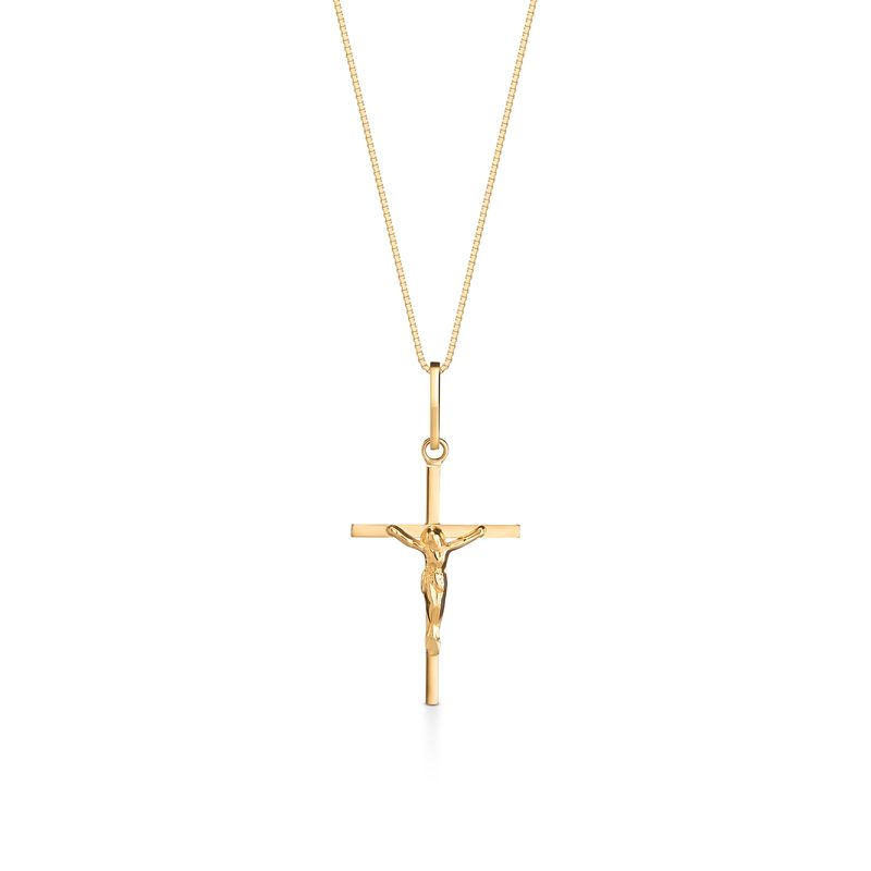 Pingente Crucifixo em Ouro Amarelo 18k Pingente Crucifixo em Ouro Amarelo 18k