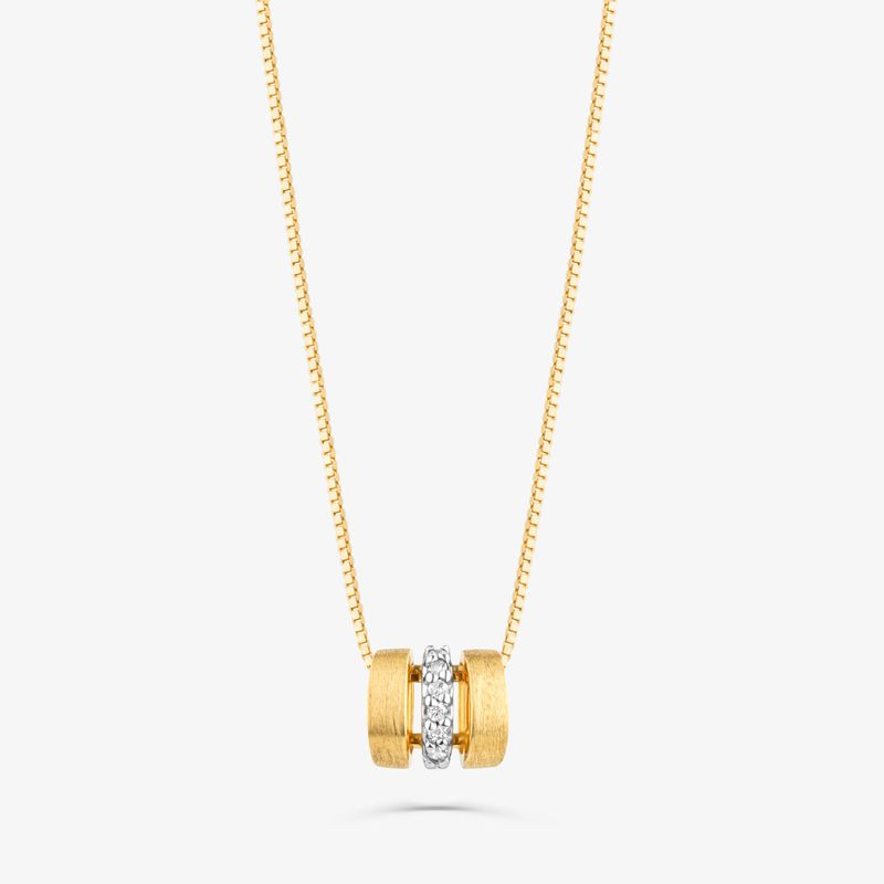 Pingente com Diamante em Ouro Amarelo 18k Pingente com Diamante em Ouro Amarelo 18k