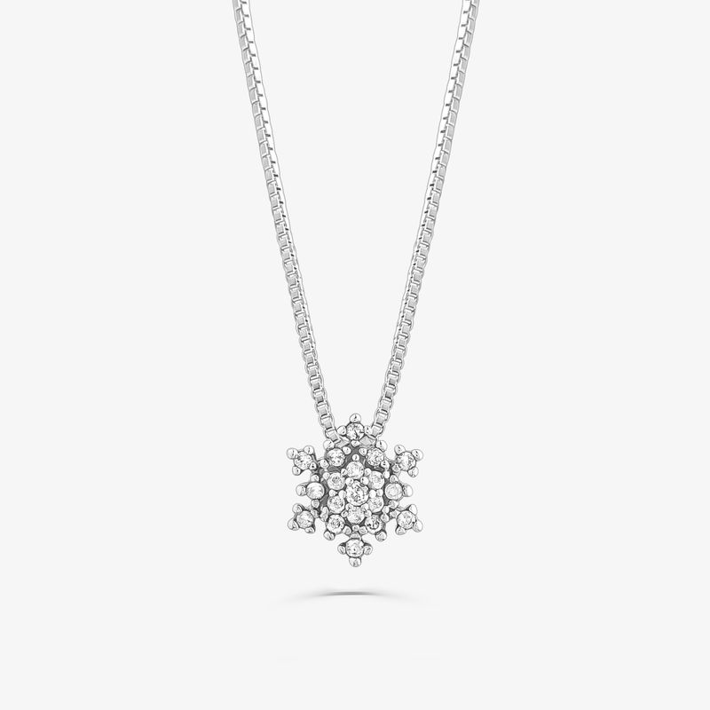 Pingente com Diamantes em Ouro Branco 18k Pingente com Diamantes em Ouro Branco 18k