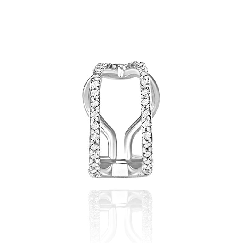 Piercing em Ouro Branco com Diamante Piercing em Ouro Branco com Diamante