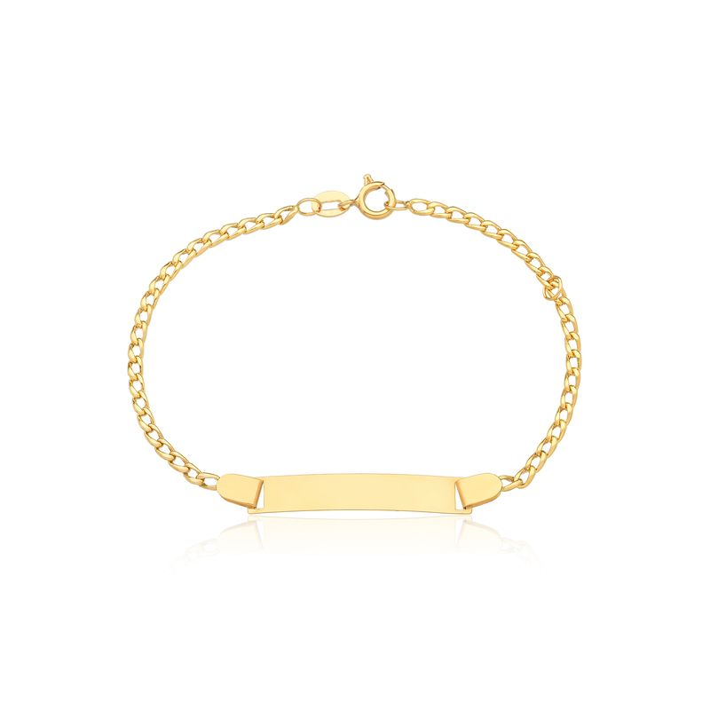Pulseira Infantil Personalizável em Ouro Amarelo 18k - 13 cm Pulseira Infantil Personalizável em Ouro Amarelo 18k - 13 cm
