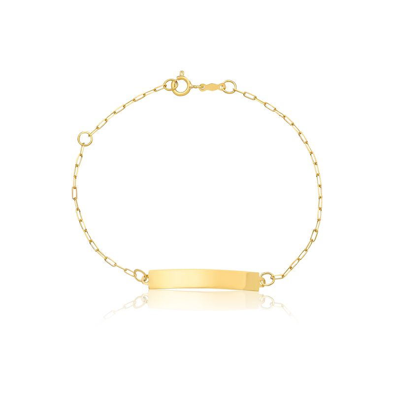 Pulseira Infantil Personalizável em Ouro Amarelo 18k - 15 cm Pulseira Infantil Personalizável em Ouro Amarelo 18k - 15 cm