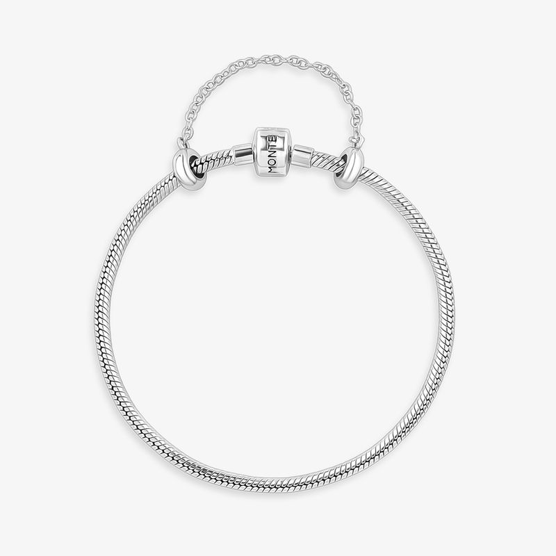 Pulseira Maleável Em Prata 925 Com Fecho Tradicional - 16,5 cm Pulseira Maleável Em Prata 925 Com Fecho Tradicional - 16,5 cm