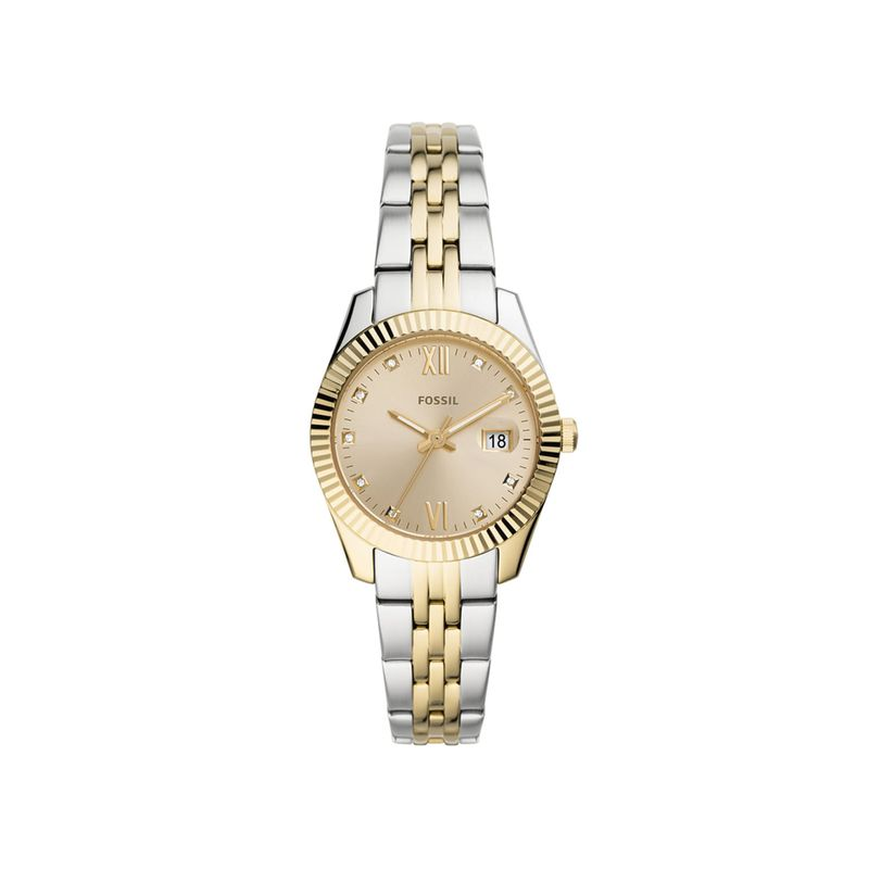 Relógio Fossil Feminino em Aço Bicolor Relógio Fossil Feminino em Aço Bicolor