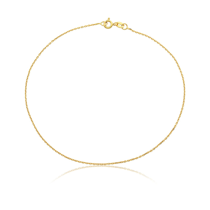 Tornozeleira Malha Cartier em Ouro Amarelo 18k - 24 cm
