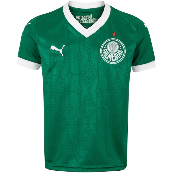 Camisa do Palmeiras I 25 Puma Infantil Torcedor