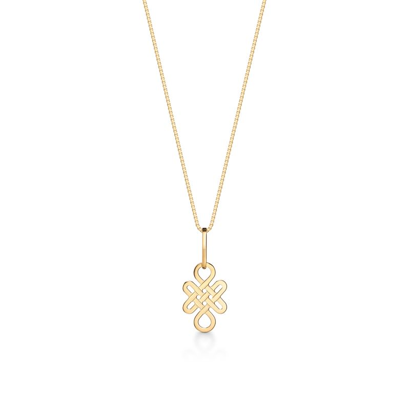 Pingente Nó Celta em Ouro Amarelo 18k Pingente Nó Celta em Ouro Amarelo 18k