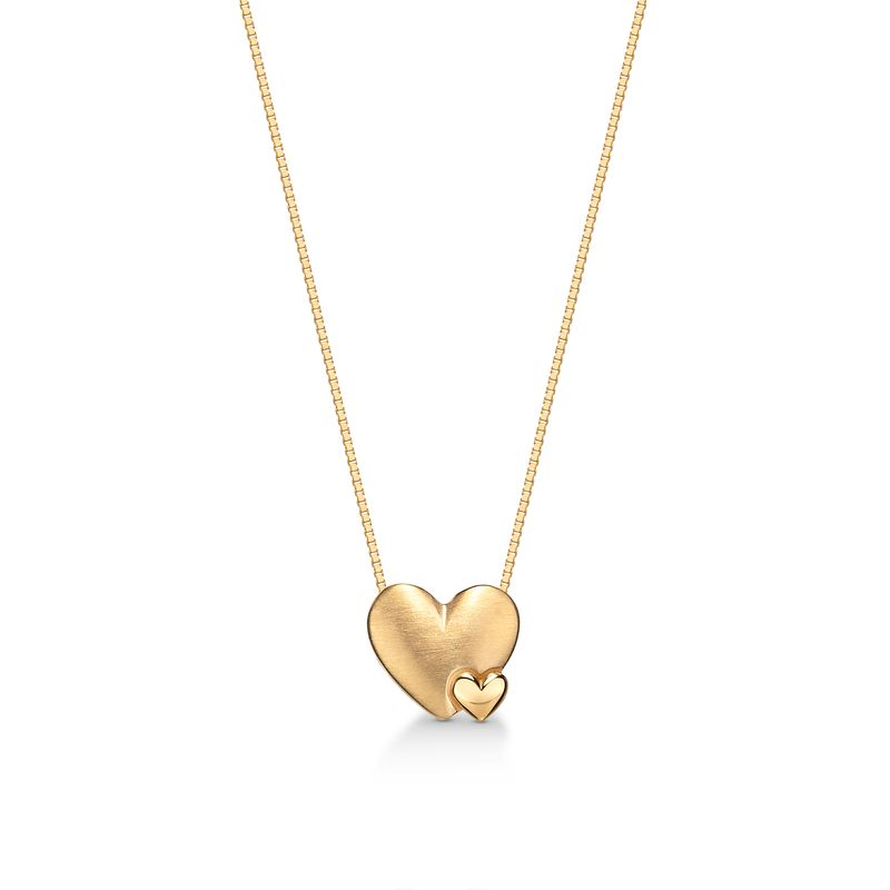 Pingente Separador Corações em Ouro Amarelo 18k Pingente Separador Corações em Ouro Amarelo 18k