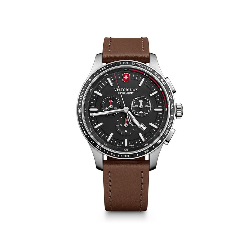 Relógio Victorinox Masculino com Pulseira de Couro Marrom Relógio Victorinox Masculino com Pulseira de Couro Marrom