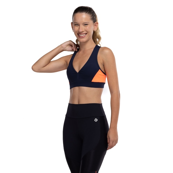 Top Fitness com Bojo Removível Vestem Média Sustentação Raissa Adulto Top Fitness com Bojo Removível Vestem Média Sustentação Raissa Adulto