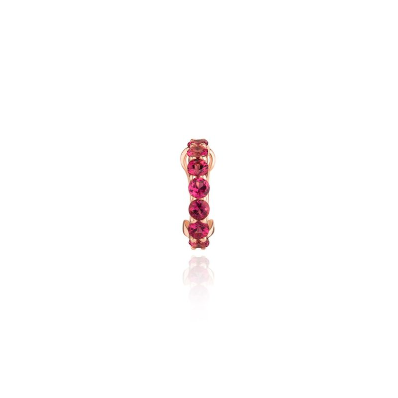 Piercing em Ouro Rosé com Turmalina Rosa Piercing em Ouro Rosé com Turmalina Rosa