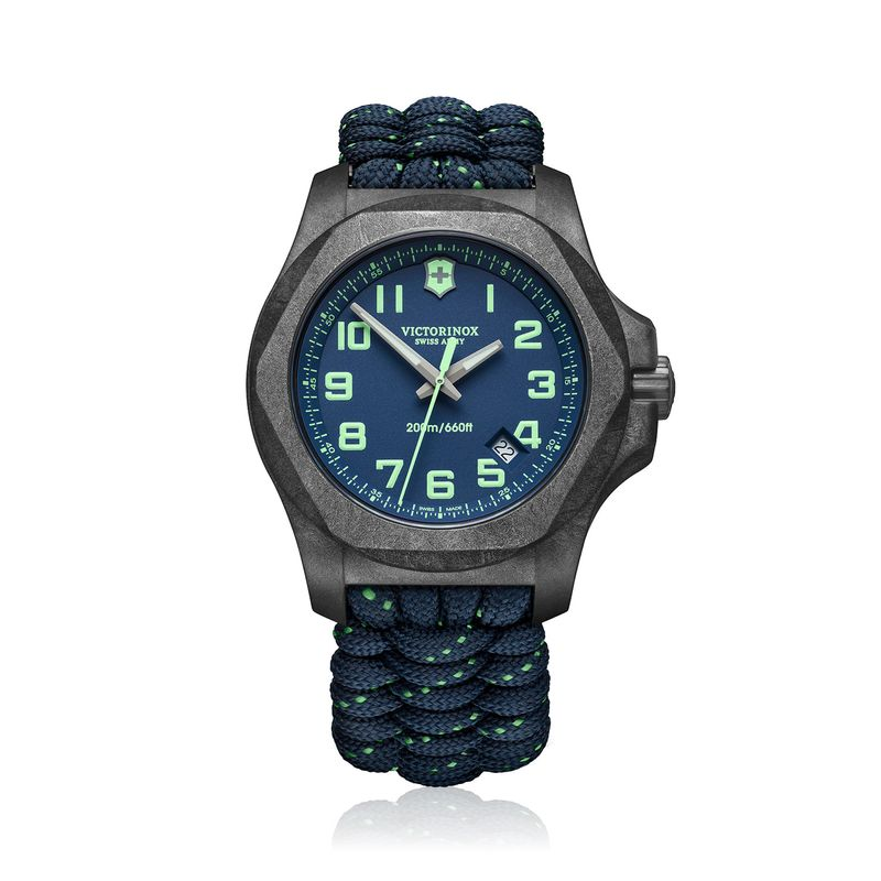 Relógio Victorinox I.N.O.X. Carbon Masculino com Pulseira Paracord Azul 241860 Relógio Victorinox I.N.O.X. Carbon Masculino com Pulseira Paracord Azul 241860