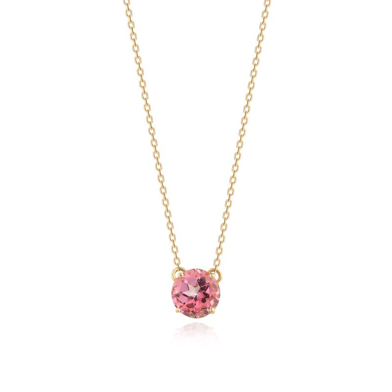 Colar em Ouro Amarelo com Topázio Rosa Colar em Ouro Amarelo com Topázio Rosa