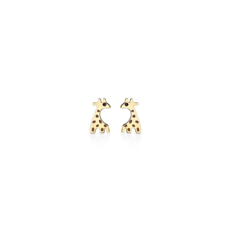 Brinco Infantil Girafa em Ouro Amarelo 18k Brinco Infantil Girafa em Ouro Amarelo 18k