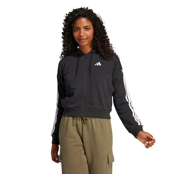Jaqueta Feminina adidas 3 Stripes com Capuz