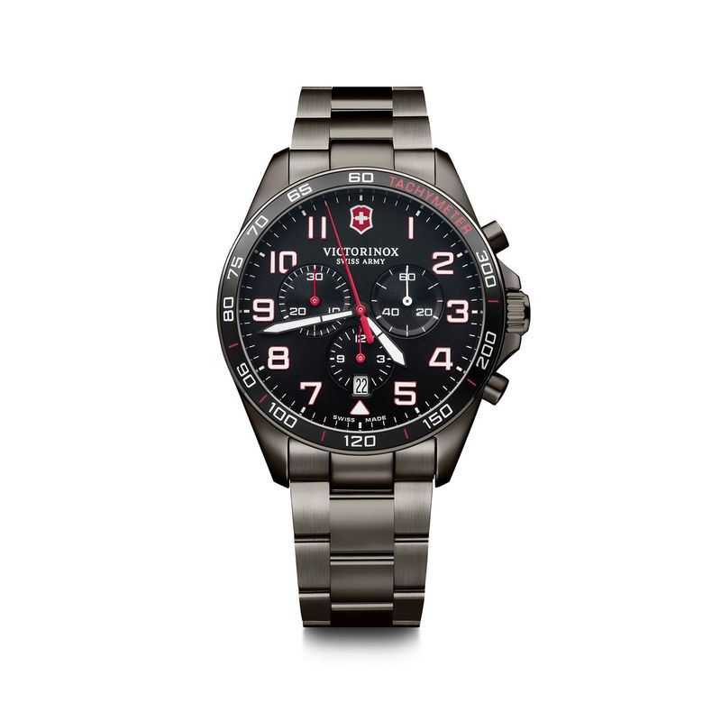 Relógio Victorinox FieldForce Masculino em Aço Preto 241890 Relógio Victorinox FieldForce Masculino em Aço Preto 241890